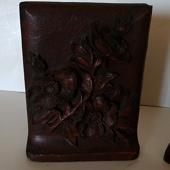 Antique Bookends Rose's Floral Bouquet Vintage - Picture 3 of 8